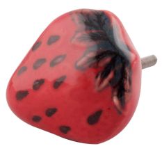 Strawberry Ceramic Cabinet Knobs